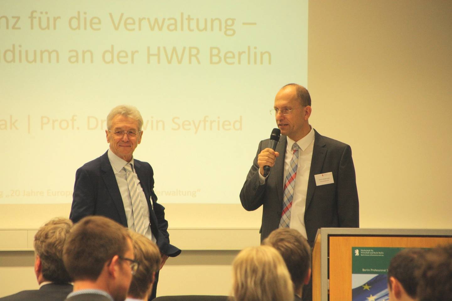 Prof. Dr. Florian Furtak, Prof. Dr. Erwin Seyfried (Berlin Professional School)